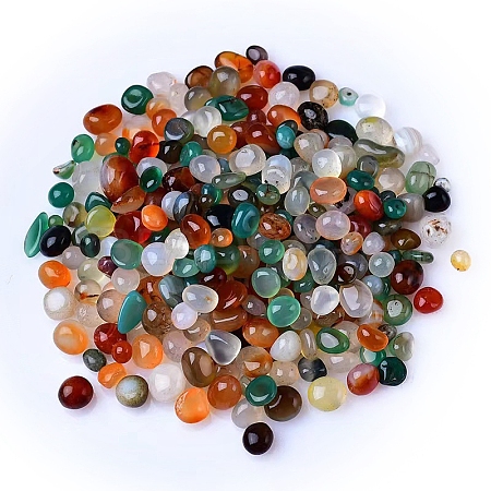 Natural & Dyed Agate Tumbled Chips PW-WGA7DCE-24-1