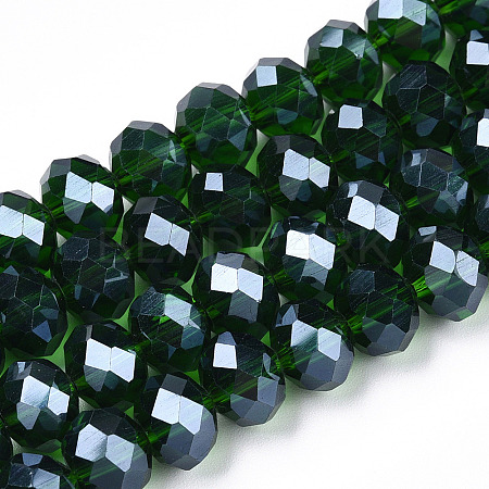 Electroplate Glass Beads Strands EGLA-A034-T6mm-A31-1