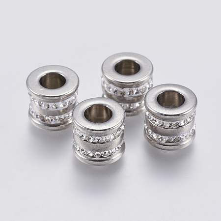 201 Stainless Steel Beads STAS-F139-058P-1