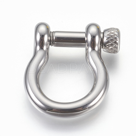 304 Stainless Steel Screw D-Ring Anchor Shackle Clasps STAS-E446-28A-P-1