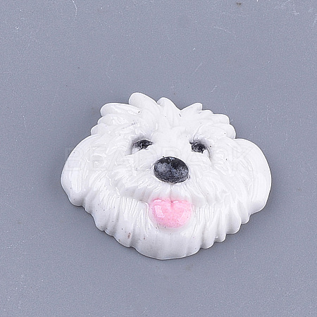 Resin Puppy Cabochons X-RESI-T031-32-1