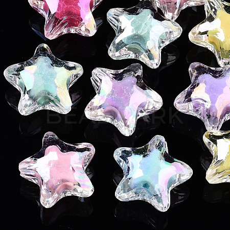 Transparent Acrylic Beads TACR-N011-001C-03-1