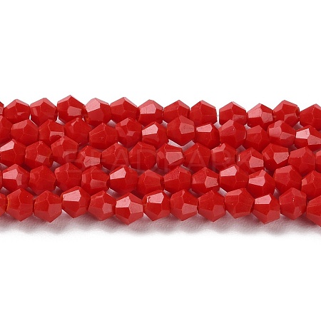 Opaque Solid Color Imitation Jade Glass Beads Strands EGLA-A039-P4mm-D02-1