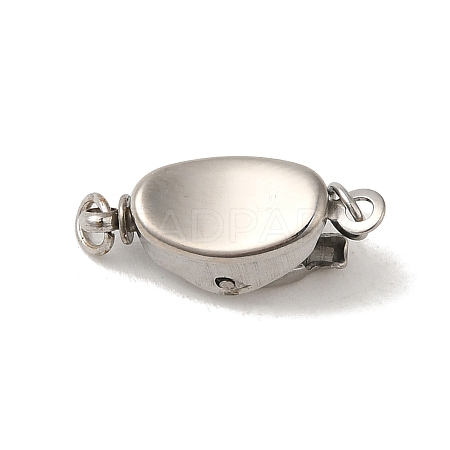 Non-Tarnish 304 Stainless Steel Box Clasps STAS-C100-01C-P-1