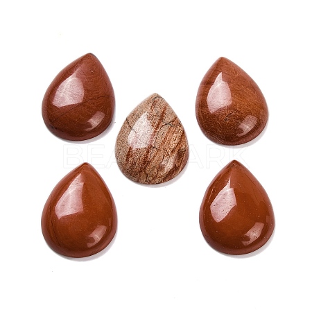 Natural Red Jasper Cabochons G-B085-03B-06-1
