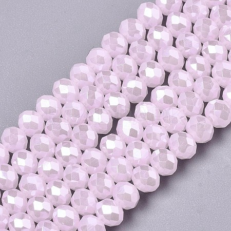 Electroplate Glass Beads Strands EGLA-A034-J3mm-A03-1
