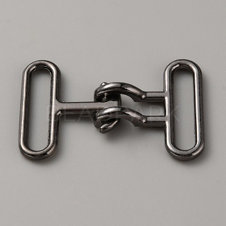 Alloy Snap Lock Clasps PALLOY-WH0107-01A-B-1