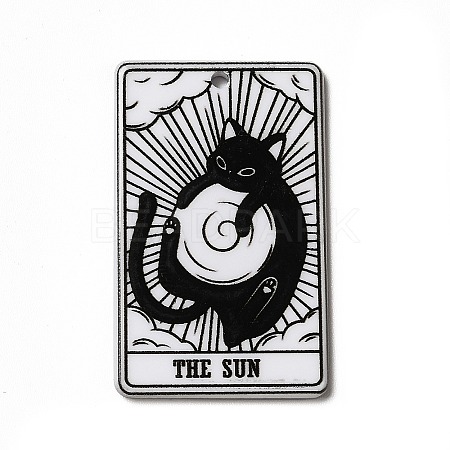 Tarot Theme Printed Acrylic Pendants MACR-G061-04F-1