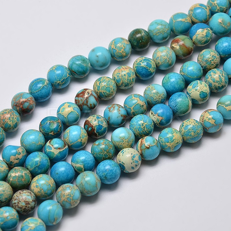 Natural Imperial Jasper Beads Strands - Beadpark.com