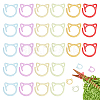 48Pcs 6 Colors Iron Knittings Tool DIY-UN0007-63-1