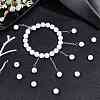 Frosted Round Natural Magnesite Beads Strands G-AR0003-23-4