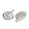 Opalite Flat Round Pendants X-FIND-A043-11P-2