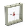 Square Transparent PE Thin Film Suspension Jewelry Display Box CON-D009-01A-02-4
