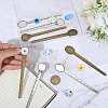 DIY Oval & Flat Round with Flower Bookmark Making Kits DIY-SC0032-08-3