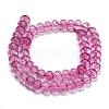 Dyed Imitation Gemstone Glass Beads Strands GL-Z001-03B-15-4
