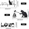 SUPERFINDINGS 6Pcs 3 Style Waterproof 3D PVC Wall Stickers DIY-FH0003-61-4