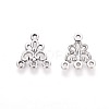 Triangle Tibetan Style Alloy Chandelier Components Links X-LF0178Y-2