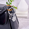 1Pc DIY Alloy Rhinestone Spring Gate Rings Keychains FIND-TA0008-54A-P-5