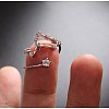 Twelve Constellation Brass Micro Pave Clear Cubic Zirconia Cuff Rings FS-WG8E359-18-1