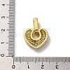 Rack Plating Brass Micro Pave Clear Cubic Zirconia Pendants KK-R158-11G-3