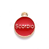 Alloy Enamel Pendants ENAM-S124-01A-07L-3