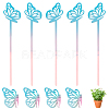 1 Set Butterfly Acrylic Plant Labels AJEW-BC0008-69-1