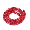 Crackle Transparent Glass Beads Strands GLAA-N062-4mm-13-3