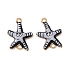 Ocean Theme Alloy Enamel Connector Charms FIND-CJC0017-15KCG-05-1