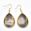 Natural & Synthetic Mixed Stone Dangle Earrings EJEW-E231-B-G-3