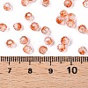 Baking Paint Electroplate Transparent Glass Seed Beads SEED-N006-07B-4