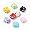 40Pcs 8 Colors Opaque Acrylic Beads OACR-CJ0002-76-8