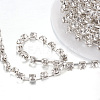 Brass Rhinestone Strass Chains CHC-T002-SS12-01S-2