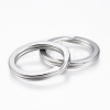 Tarnish Resistant 304 Stainless Steel Split Key Rings STAS-P177-2.2x28mm-P-2