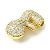 Rack Plating Brass Cubic Zirconia Pendants KK-S378-02G-F-2