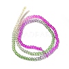 Transparent Gradient Color Glass Beads Strands X1-GLAA-H021-01B-22-4