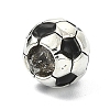 Soccer Season Alloy Enamel European Beads FIND-G113-07AS-03-2