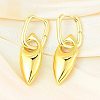 Horse Eye Brass Hoop Earrings for Women EJEW-U057-06D-01G-1