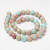 Synthetic Aqua Terra Jasper Beads Strands G-P237-02-10mm-2