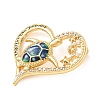 Brass Micro Pave Clear Cubic Zirconia Pendants CU-CBA8A7D-02G-B-2