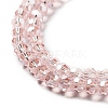 Electroplate Transparent Glass Beads Strands EGLA-A035-T3mm-A20-3
