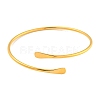 Ion Plating(IP) 304 Stainless Steel Cuff Bangles BJEW-P331-10G-2
