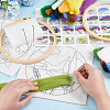 Flower Hanging Painting Needle Felting Kit for Beginners DIY-WH0304-983-3