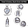 Heart Alloy Charms ZIRC-PH0001-02-2