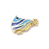 Sea Animals Brass Enamel Pendants KK-B155-02A-01G-2
