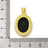 Natural Black Lip Shell Carved Angel Pendants KK-D537-07G-02-3