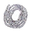 Electroplate Glass Beads Strands GLAA-Q105-03V-2