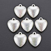 Electroplated ABS Plastic Imitation Pearl Pendants KY-T023-008A-01-1