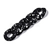 Spray Painted CCB Plastic Linking Rings X-CCB-Q091-018B-4