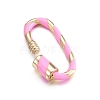 Brass Screw Carabiner Lock Charms KK-S338-25-3