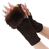 Polyacrylonitrile Fiber Yarn Knitting Fingerless Gloves COHT-PW0001-15E-1